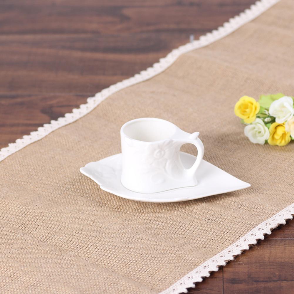Linen Table Runner Lace Table Cloth Party Supplies Christmas Wedding Decorations