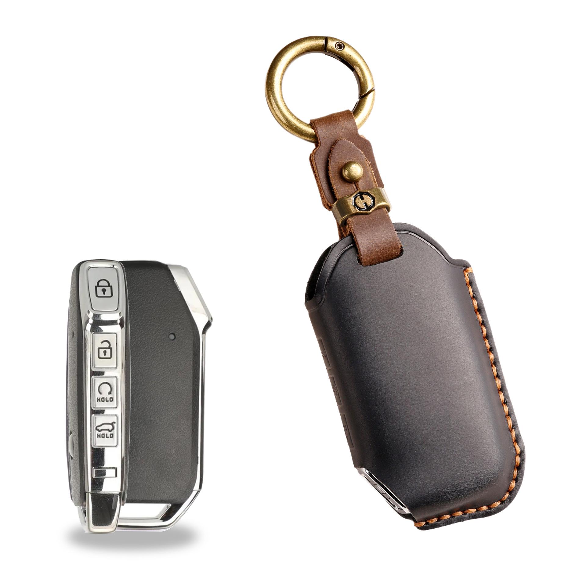 

Kia Sportage Key Cover for New K3, K5, Seltos, KX5, KX3, Carens - Exclusive Key Bag Shell