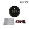 RHAXEL Fuel Level Gauge 0-5V Signal 52mm (2'') with Red Backlight 9-32V for Motorcycle Vessels