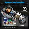 3 Channel Dash Cam for Car Camera Video Recorder Dashcam DVRs Black Box Dual Lens DVR with Rear View Camera 24H Parking Monitor