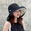 1pc Women Mesh Sun Hats with Wide Brim,Beach Hiking Summer Wide Brim UPF Outdoor Protection Multi-functional Foldable Bucket Hat