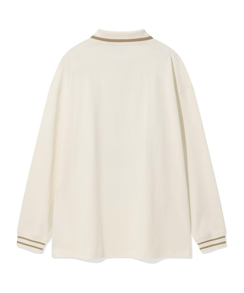 WACKY WILLY Collar Point Long Sleeve Cream