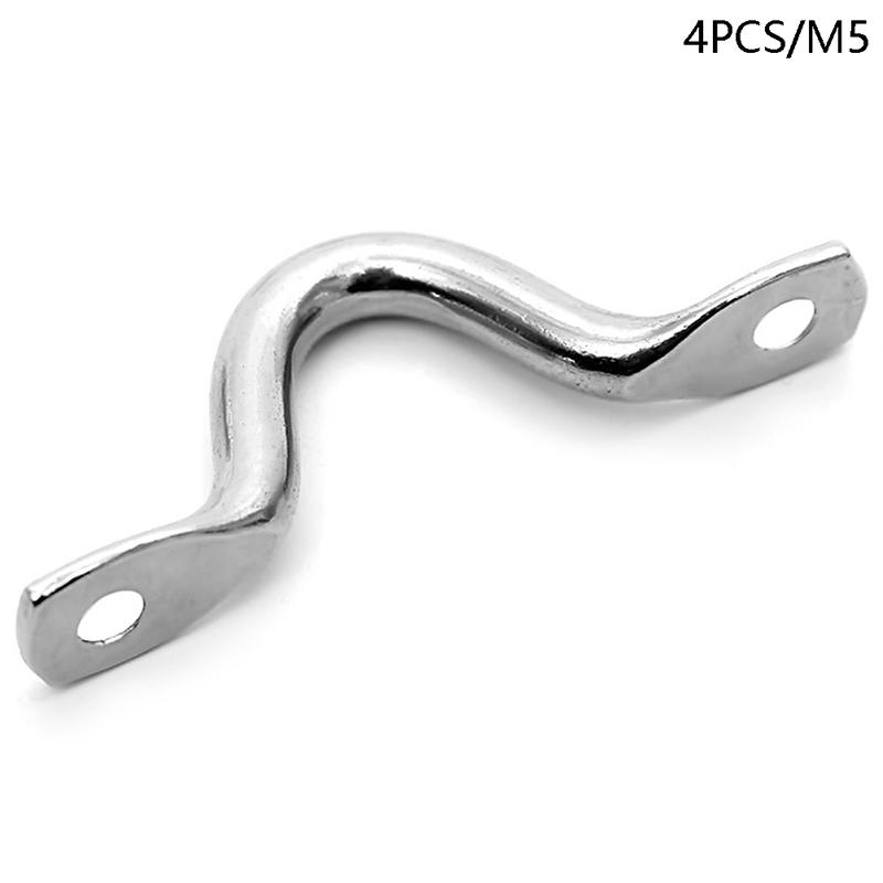 

4 шт. ручка из нержавеющей стали проволочный ремень для крепления лодки морской крюк для крыла навес серебристый аксессуары для двигателей автофургонов