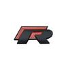 For Volkswagen Je3D Metal R logo Sticker Car Rear Trunk Body Emblem Sticker For VW GTI Polo Passat B6Golf MK6 Tiguan Jetta Beetle ID.3 CC/Hub Cap