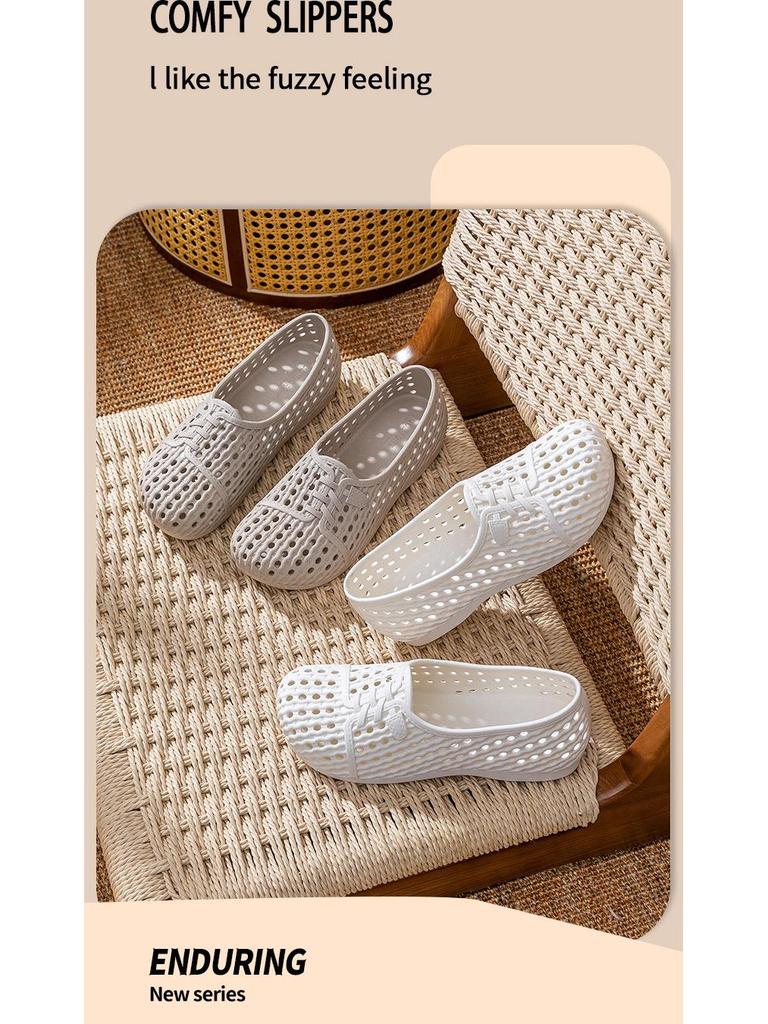 Women's Non-Slip Breathable Sandals - Comfortable Nurse, Work & Beach Shoes with Soft Soles.