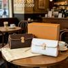 Dámská malá PU taška přes rameno Crossbody Mini Tote s řetízkovým popruhem Street Style Denní nošení