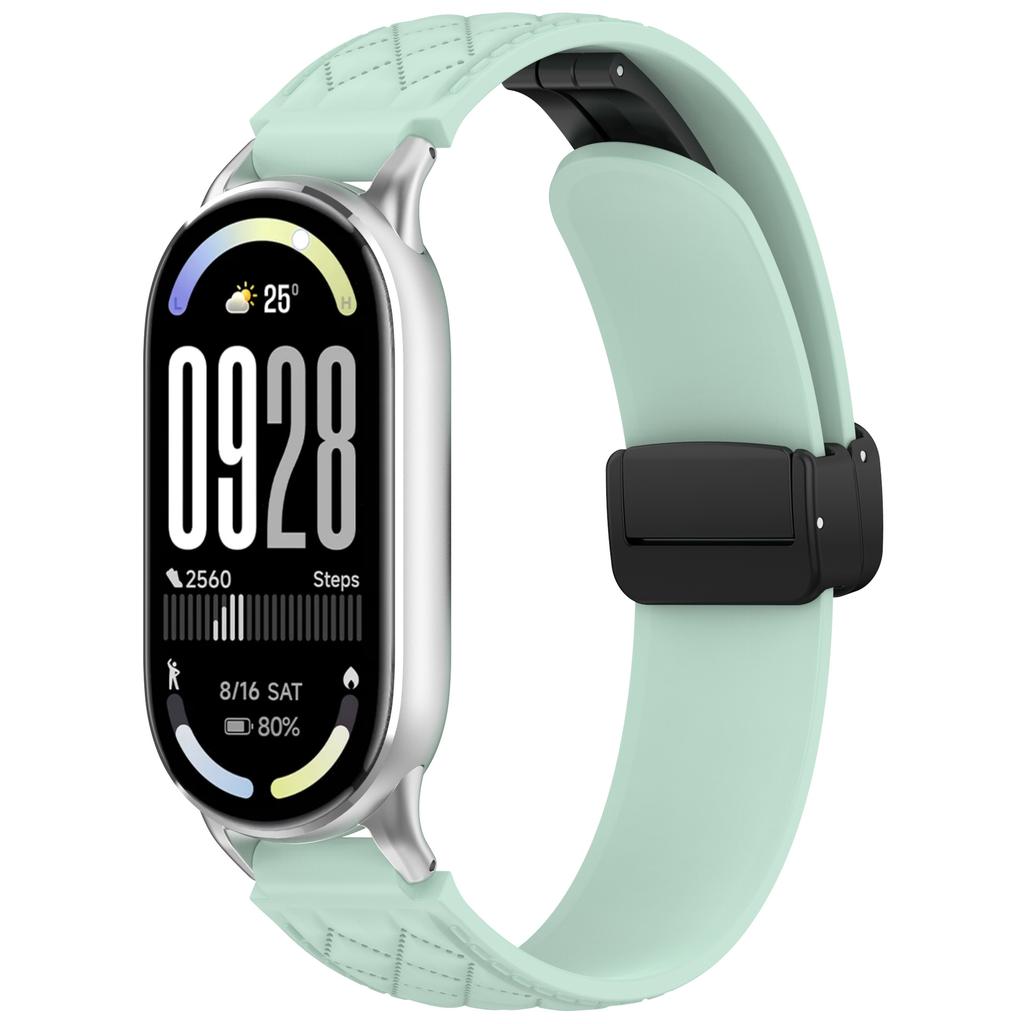 Magnetic Sport Band for Miband 10/9/8 Silicone Strap For Xiaomi Watch 8/9/10 NFC Smartwatch Replacement Women Bracelet