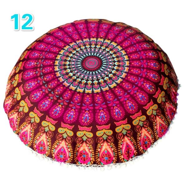 43cm Home Decor Pillow Cases Mandala Round Pillow CaseHome Bohemian Printed Cushion Cover