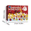 24 Stück Weihnachts-Gummienten Weihnachts-Adventskalender-Spielzeug Niedliche Feiertags-Gummienten Enten für Feierlichkeiten Weihnachtsfeier Mitgebsel