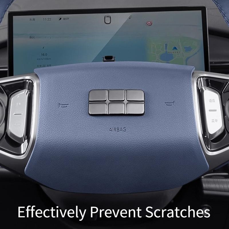 For Geely EX5 Proton eMas 7 Steering Wheel Emblem Blackout Sticker Patch Anti Scratch Protection Interior Decoration Accessories