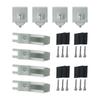 2/4 Set 30/35mm Staffa in Alluminio per Moduli Pannelli Solari Binario trapezoidale Per Staffa di Montaggio Fotovoltaico Solare PV