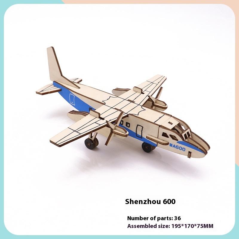 Simulation Wooden Toy Children's Handmade Educational Assembly 3d Three-dimensional Puzzle