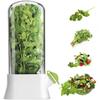 Fresh Herb Keeper for Refrigerator Clear Herb Storage Container for Cilantro, Parsley, Mint & Asparagus Preserver Vegetables