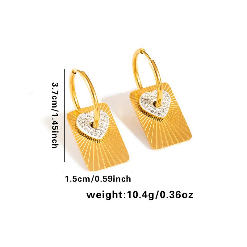 Chic Titanium Steel Earrings: Trendy, Stylish, Versatile, and Luxurious Design for Women