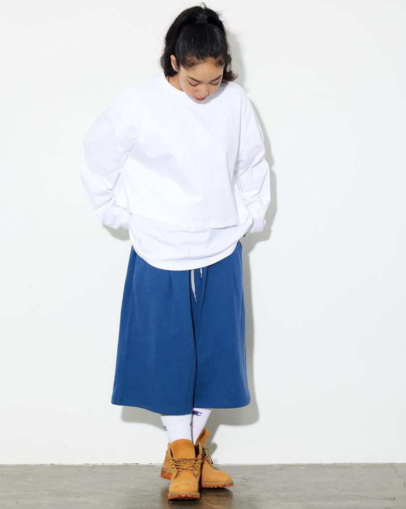 PHILIPPAKER Bermuda Giant One-Pleat Sweatshirt Crotch-Length Pants Slate