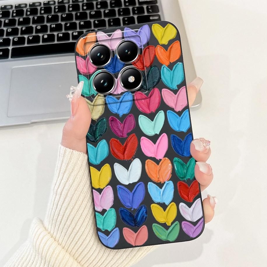 For Xiaomi 14T Pro Case For Xiaomi 14T Phone Case Cute Panda Rabbit Luxury TPU Protective Skin Cover For Xiaomi Mi 14T Pro Coque