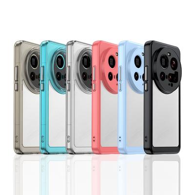 For Xiaomi 15 Ultra Case For Xiaomi 13T 14T 13 14 15 Ultra 5G Cover Colorful Soft Edge Silicone Transparent Shockproof Bumper