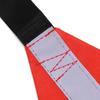 2 Bright Red  Warning Flags with Reflective for Boats  and Outdoor