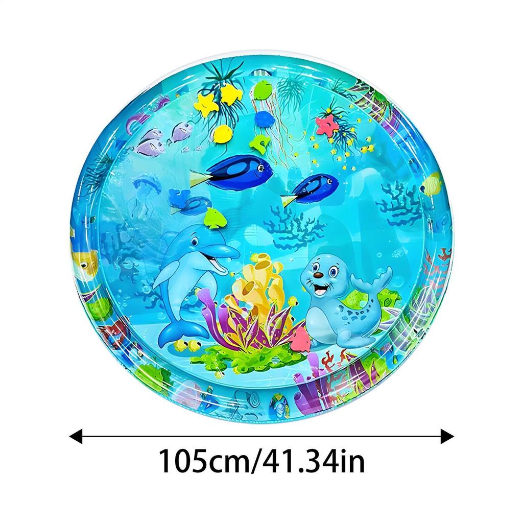 Water Mat For Cats Interactive PVC Sensory Cat Water Mat Inflatable Interactive Toy Pad Scratch Resistant Accessories For