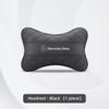VRN2   Nappa Leather Car Headrest Neck Pillow Lumbar Support For Mercedes Benz AMG E S C A B Class GLE GLS CLA CLE GLC CLS GLA