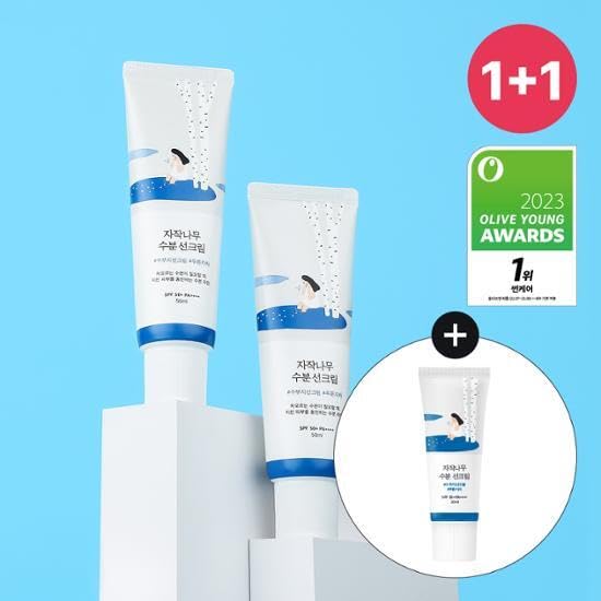 (Lound Lab) Round Wrap Shirokaba Moisture Sunscreen 50ml 1+1 Plan (+20ml) UV SPF50+ PA++++