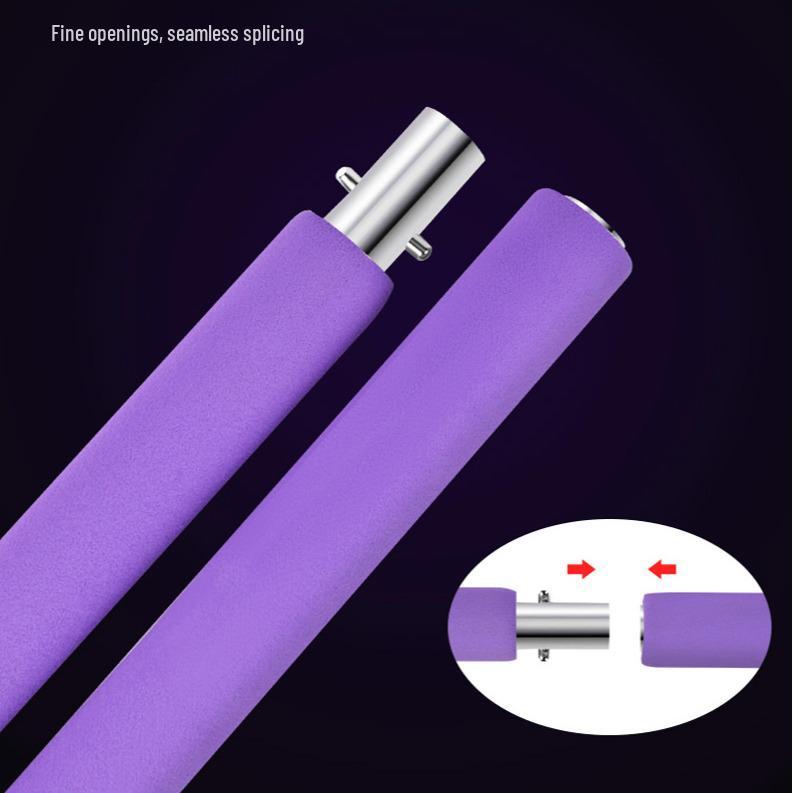 Women's Pilates Bar with Foot Pedal & Elastic Resistance Band for Home Fitness