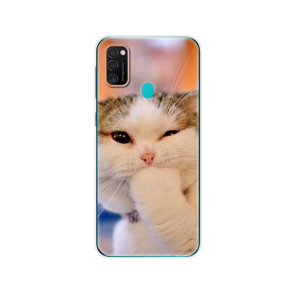 Pentru Samsung M21 Husa 6.4" Husa din silicon moale Tpu pentru Samsung Galaxy M21 M 21 SM-M215FZGUSER m215 Geanta din spate a telefonului Carcasa de protectie