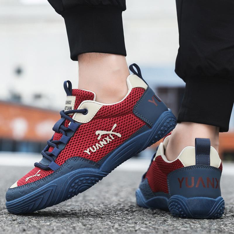 Lightweight men's breathable 2025 soft sole summer mesh new men's shoes Forrest Gump shoes German training shoes sports and leisure shoes