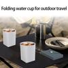 Outdoor Travel Folding Water Cup with Storage Bag Flexible Journey Container for Outdoor Camping Hiking