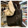 European-American Fashion Large Capacity Travel Bag - Solid Color, Nylon, Handheld or Shoulder Style for Women