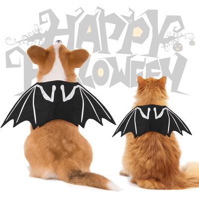 New Pet Bat Transformation Costume Creative Luminous Bat Wings Halloween Dog Cosplay Costume