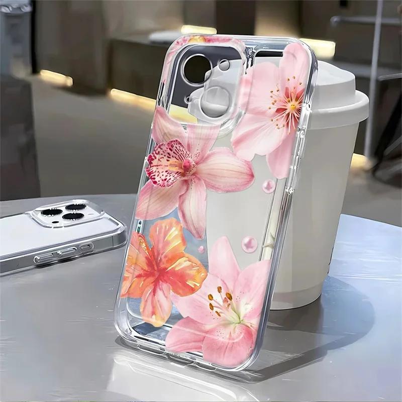 Phone Case For Huawei Honor X9A X8B X9B X7B 90 Lite 5G Nova 7i 3i 5T 7 6 9 SE P30 Pro P40 Lite Y9 Prime 2019 Lily Flower Cover