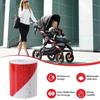 Red White Reflective Tape High Intensity Waterproof Conspicuity Tape for Car Truck Trailer Motorcycle Night Safety Warn 3Meters