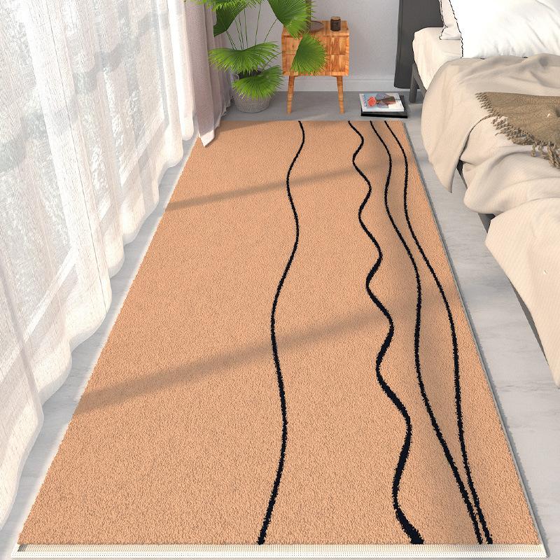 

Главная спальня Улучшенный ковер Спальня Кровать Одеяло Длинная Семья Может Спать и Сидеть Японская Комната Кровать Эркер Коврик 140 * 200cm imitation cashmere