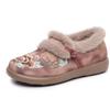 Women's Embroidered Beijing Style Slip-On Shoes, Breathable Low-Cut Comfort Flats with Soft Sole, Warm Traditional Cloth Shoes for Women
