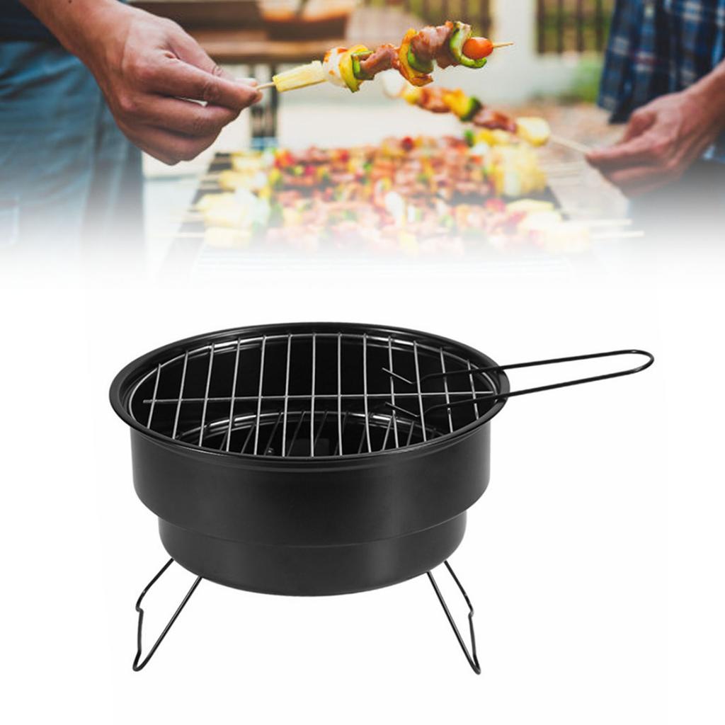 Charcoal Grill Versatile Deformation Proof Portable Outdoor Barbecue Grill for Camping Picnic
