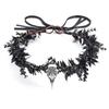 Gift Costume Cosplay Fairy Flower Leaf Headbands Photoshoot Simulated Elven Princess Tiara Black Flower Antler Crown Wedding