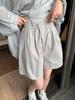 2025 Women's Elastic High-Waist Wide Leg Mid-Length Summer Shorts
