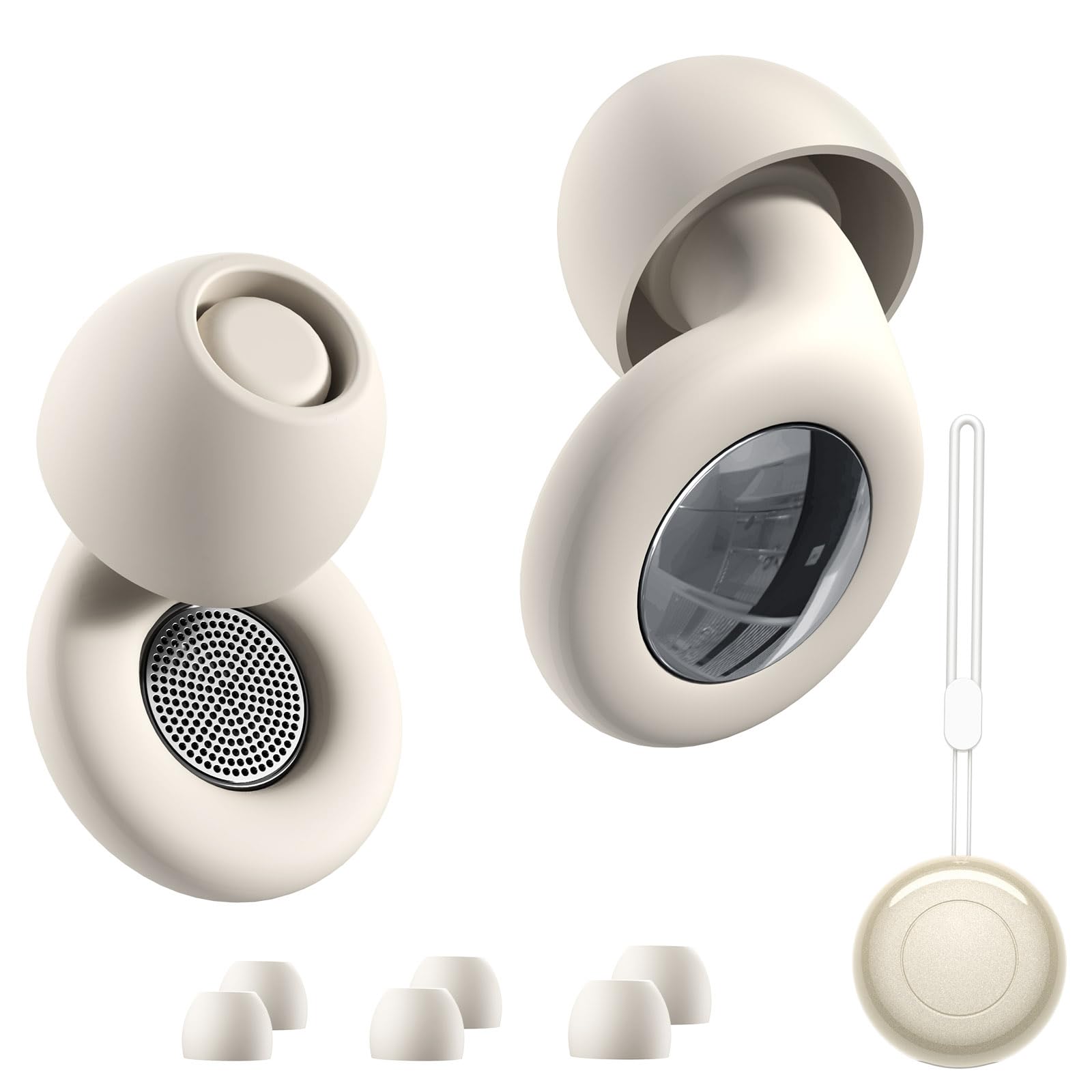 

Silicone Ear Plugs for Sleeping For Noise Cancelling 25dB Reusable Hearing Protection Earplugs for Focus Work Concerts Study