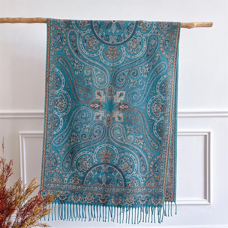 Luxury Brand Autumn Cashmere Shawl Scarf Lady Wrap Warm Winter Scarves Jacquard Design Print Female Foulard Pashmina Stoles