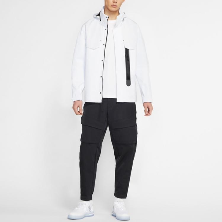 Nike Sportswear Tech Pack Color-Block Packbare Kapuzenjacke Herren Oberbekleidung Weiß CZ9310-100