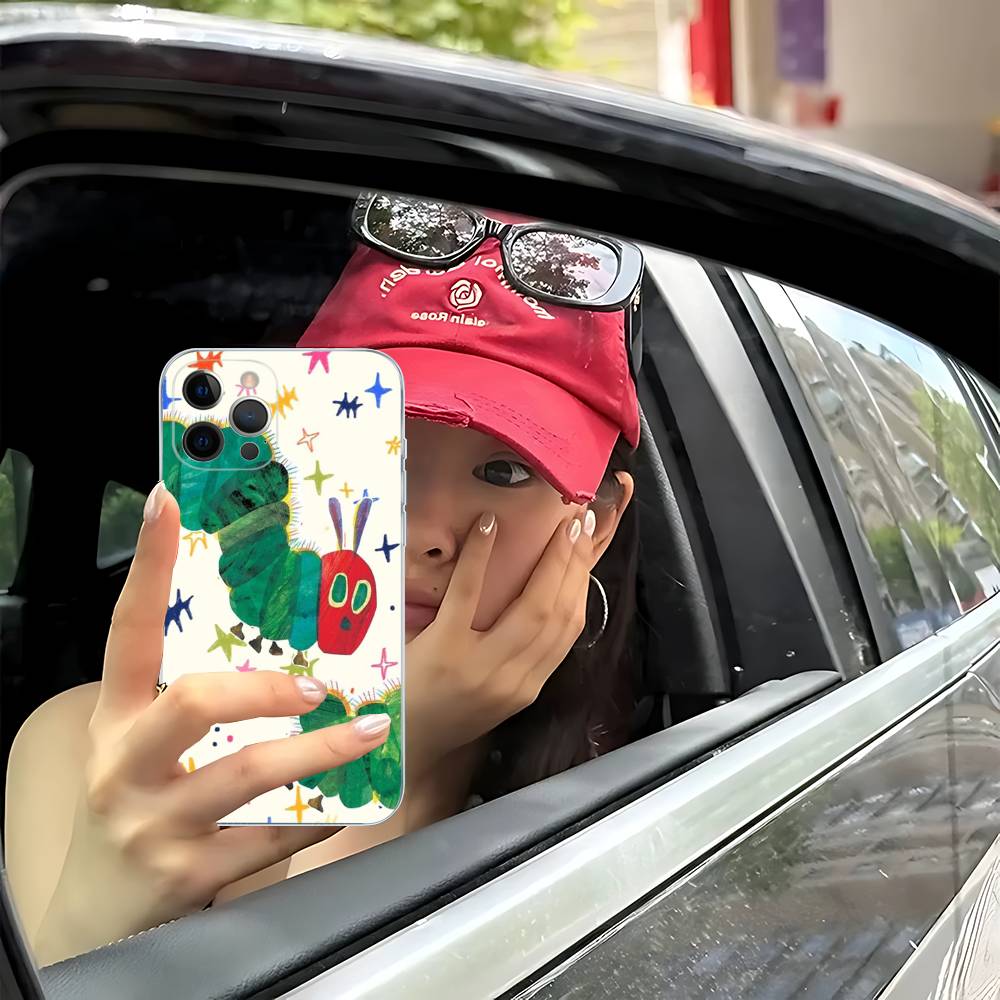 The Very Hungry Caterpillar Fit For IPhone 16 15 Promax Phone Case IPhone 14 11 12 High End 13 Pro Silicone