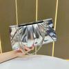 Pu Material Womens Clutch Purse With Chain Strap For Evening Dinner Party Use