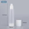 15ml 20ml 30ml 50ml 80ml 100ml Airless Vacuum Bottle with Scrub Surface, Spray and Dispenser, White Cap Lotion Container