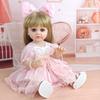 55cm Reborn Doll Girl with Pacifier - Princess Dress-up Role-playing Toy for Kids