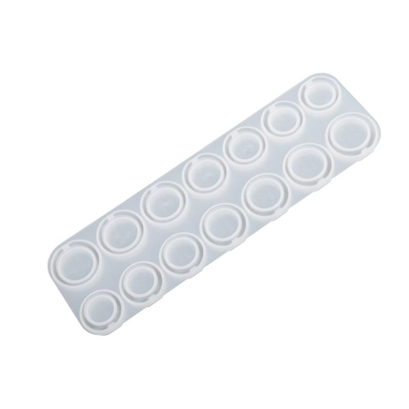 Silicone Diamond Molds Various Sizes Ring Casting Molds Resin Casting Round Jewelry Molds for Diy Craft Ring Making