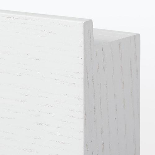 MUJI Furniture that can be attached to the wall with long push magnet, light gray, width 44 x depth 4 x height 9 cm, oak veneer 12939764