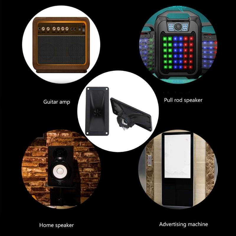 1Pair Durability Piezoelectric Ceramic Speaker Magnetic Piezoelectric Tweeter Loudspeaker for All User, ABS Construction