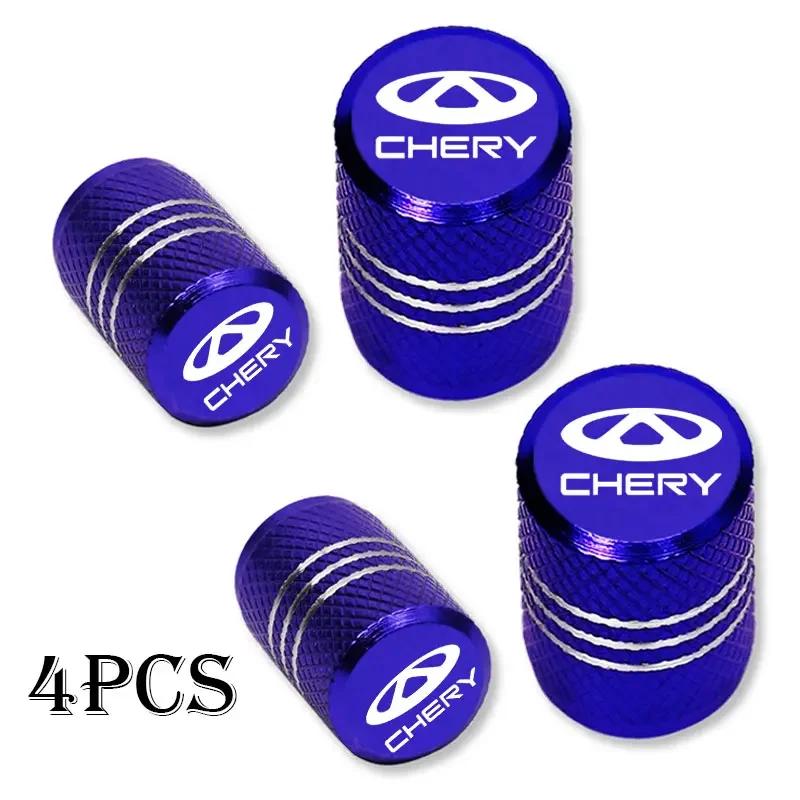 For Chery Tiggo 8 7 6 4 3 5x Pro Arrizo Omoda 5 FX Fulwin Face QQ Accessories 4Pcs Car Wheel Tire Valve Caps Airdust Covers l666