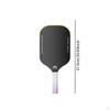 Pickleball Paddle Portable Carbon Fiber for Kids Indoor Outdoor Use Exercise white